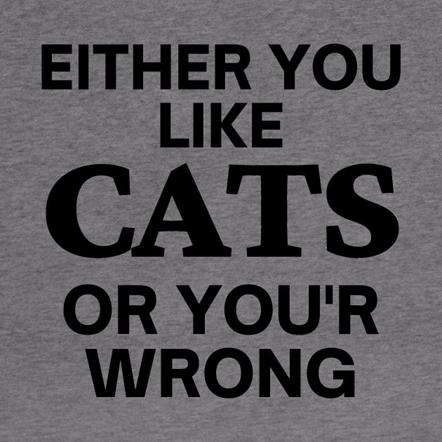 Either you like cats, or you'r wrong by Word and Saying